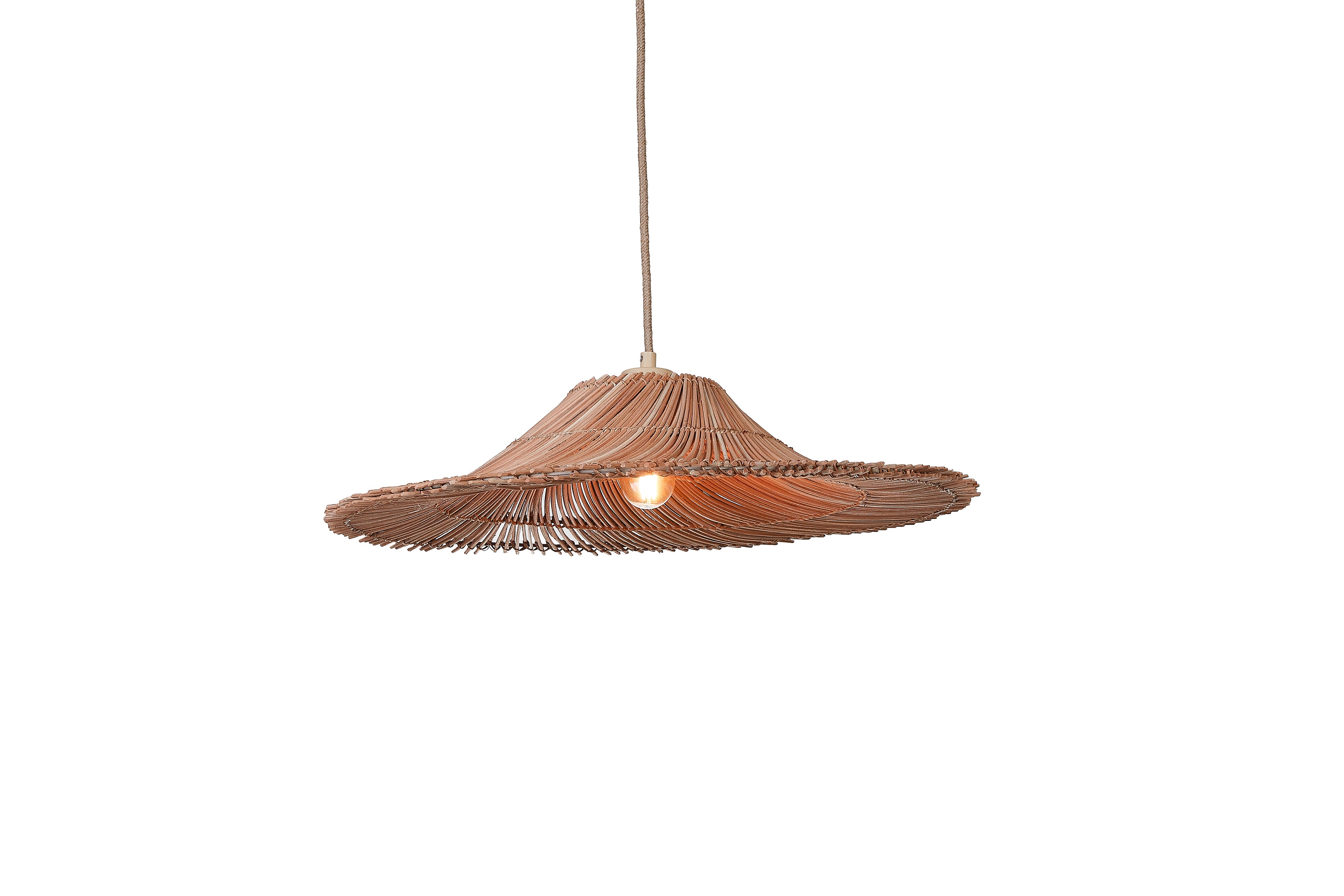 Cancun Rattan Pendelleuchte/Schirm ø53xh.11cm natur, S